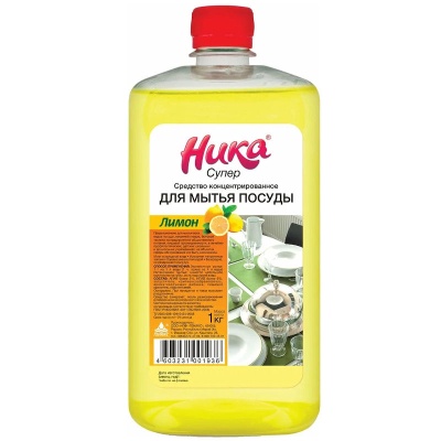 Концентрированное средство для мытья посуды Ника-Супер (1,0 л, Крышка)