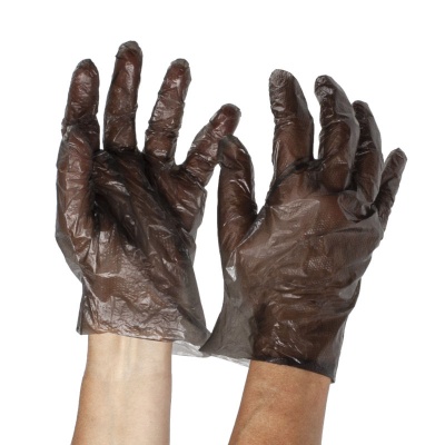 Перчатки полиэтиленовые Alliance черные