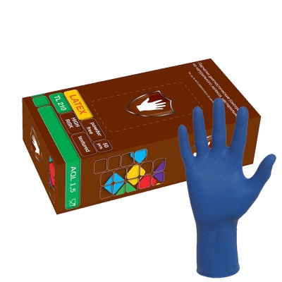 Перчатки смотровые латексные Safe&Care TL210 High Risk сверхпрочные 01014