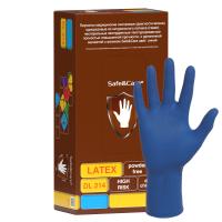 02178-1 Перчатки смотровые латексные Safe&Care DL214 High Risk сверхпрочные