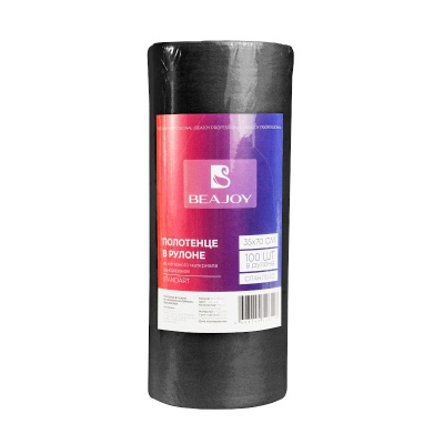 Полотенце в рулоне BEAJOY Standart спанлейс (Черный, 35x70 мм, 100 шт)