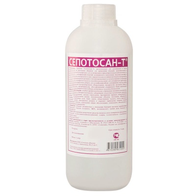 Дезинфицирующе средство Сепотосан-Т для дезинфекции и предстерилизационной очистки (1,0 л, Крышка)