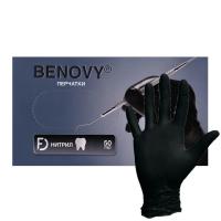 02088-1 Перчатки нитриловые Benovy Dental Formula BS черные