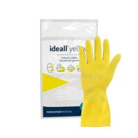 Перчатки хозяйственные ideall Yellow Household