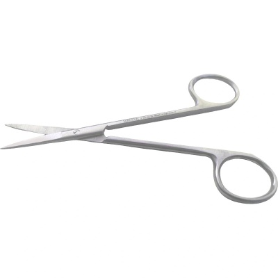 Ножницы медицинские глазные прямые остроконечные Surgicon (J-22-211A, 115 мм, 1 шт)