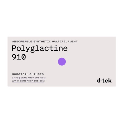 02653 Шовный хирургический материал Demophorius Polyglactine 910 PGLA