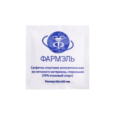 Салфетки антисептические стерильные спиртовые Фармэль (60x100 мм, 300 шт)