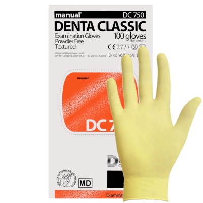 02708 Перчатки латексные неопудренные двукратного хлорирования Manual DC750