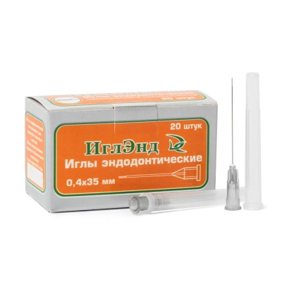 Эндодонтические иглы ИглЭнд DentalCombo (27G (0,40x35 мм), 20 игл)
