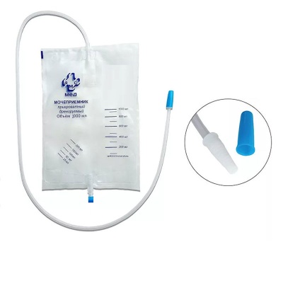 Мочеприемник прикроватный дренируемый АМС-Мед (1000 мл, 1 шт, 90 см)