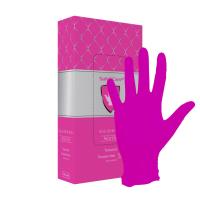 Перчатки смотровые нитриловые Safe&Care TN 342 розовые
