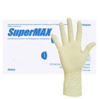 01896-1 Перчатки хирургические латексные нестерильные SuperMax с полимерным покрытием