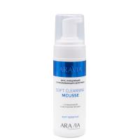 Мусс очищающий с успокаивающим действием Soft Cleansing Mousse, ARAVIA Professional (160 мл) 1086