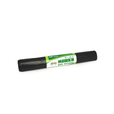 Мешки для мусора ПВД AVIORA черные 90х130 50мкм 250 л