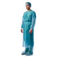 5 707 Халат хирургический, спанбонд, 140см., стерильный, рукава на манжетах, голубой, в индивидуальной упаковке, Россия