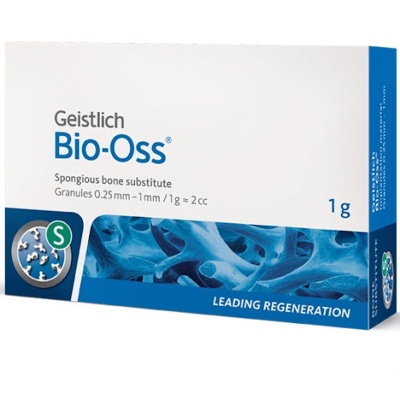 Натуральный костнозамещающий материал Bio-Oss Spongiosa (S (0.25-1.0 мм), 1.0 гр)