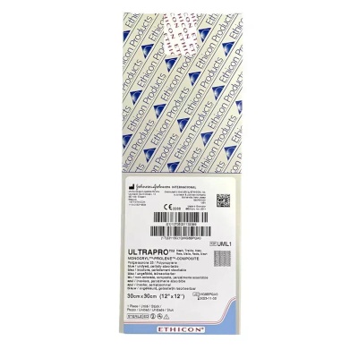 Сетка хирургическая Ultrapro Ethicon UML1 композиционная (Пролен+Монокрил) (30 см x 30 см)