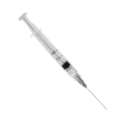 Шприц инъекционный однократного применения Benovy 3-х компонентный с иглой (2 мл, 23G (0,60x30 мм), 100 шт, Luer Lock)