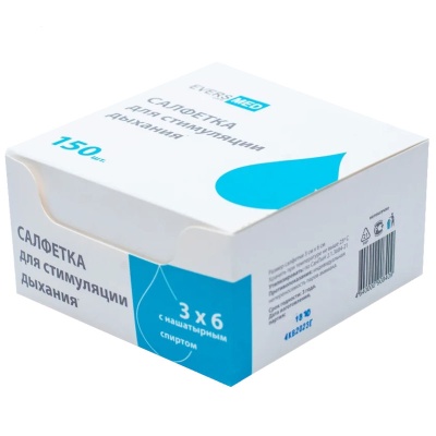 Салфетки для стимуляции дыхания с нашатырем EVERS MED