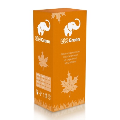 Бахилы медицинские одноразовые EleGreen Экстра из полиэтилена с двойной резинкой (500 пар, Синий, Евроблок)