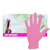 01921 Перчатки нитриловые смотровые нестерильные SFM розовые