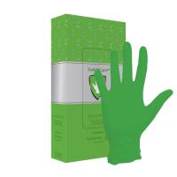 Перчатки смотровые нитриловые Safe&Care TN 347 зеленые