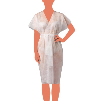 Халат процедурный SMS Кимоно Люкс без рукавов 1-TOUCH (XXL 52-54, 10 шт, Белый)