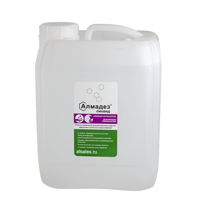 Дезинфицирующее средство кожный антисептик Алмадез-ликвид (5,0 л, Крышка)