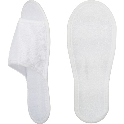 Тапочки одноразовые махровые открытый мыс подошва изолон 4 мм  Стандарт