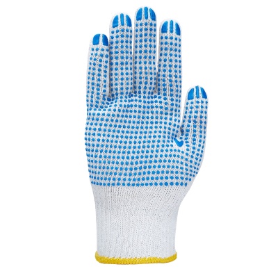 Перчатка СВС Крепыш хб с ПВХ-точка с машинным оверлоком