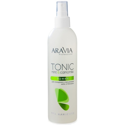Тоник для очищения и увлажнения кожи с мятой и ромашкой, ARAVIA Professional (300 мл) 5001