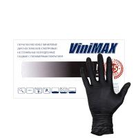 Перчатки виниловые смотровые ViniMax 420 черные 01536