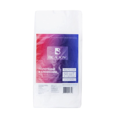 Салфетка медицинская в сложении BEAJOY Standart спанлейс (Белый, 35x70 см, 50 шт)
