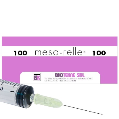 Иглы медицинские стерильные одноразовые для мезотерапии Meso-relle (30G (0,30x12 мм), 100 шт, Luer)