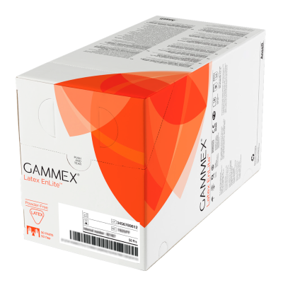 01474 Перчатки медицинские хирургические стерильные латексные неопудренные GAMMEX Latex EnLite