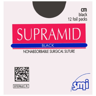 Шовный хирургический материал SupraMid черный