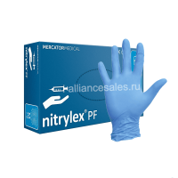 Перчатки нитриловые смотровые Nitrylex PF синие