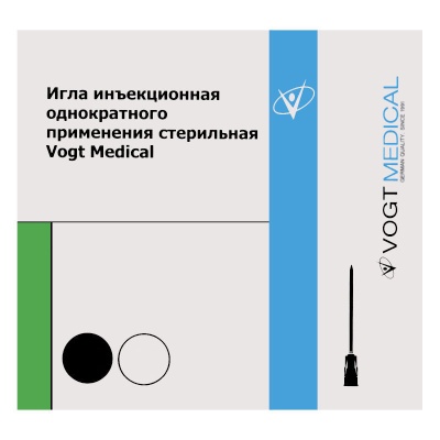 Игла инъекционная однократного применения стерильная Vogt Medical