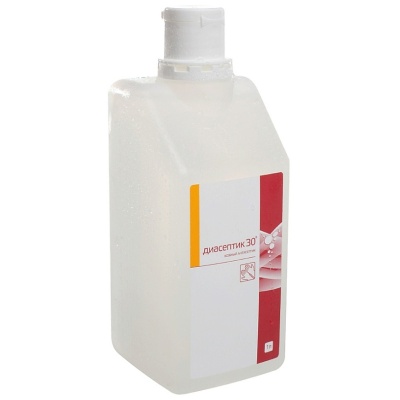 Кожный антисептик Диасептик 30 с витамином Е (1.0 л, Крышка)