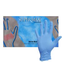 02188-1 Перчатки нитриловые плотные SuperMax голубые