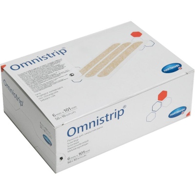 Пластырь гипоаллергенный на послеоперационные швы Omnistrip (6x101 мм, 500 шт)
