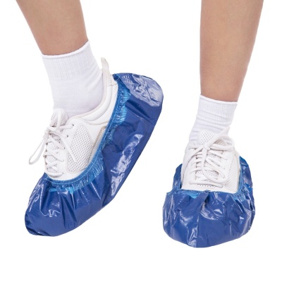 Бахилы медицинские одноразовые EleGreen STRONG прочные с двойной резинкой двойные (2000 пар, Синий)