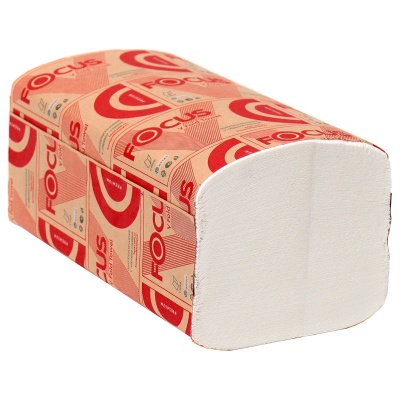 Полотенце бумажное V- сложение 2 слоя T FOCUS Premium