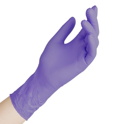 02031 Перчатки нитриловые смотровые Sempercare LN307 фиолетовые 4