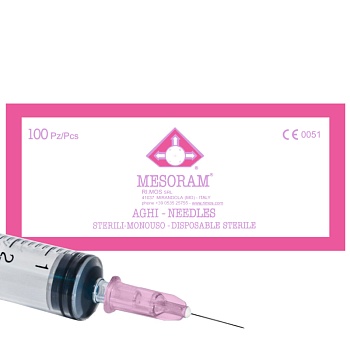 Иглы медицинские стерильные одноразовые для мезотерапии Mesoram