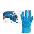 Перчатки одноразовые из эластомера Benovy голубые