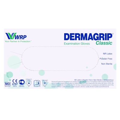 02067-2 Перчатки медицинские смотровые латексные неопудренные двукратного хлорирования Dermagrip