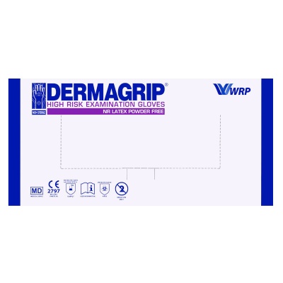 02071-1 Перчатки смотровые нестерильные латексные Dermagrip High Risk