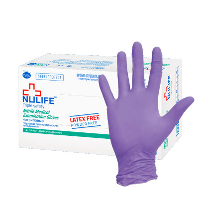 Перчатки нитриловые диагностические Nulife FeelProtect
