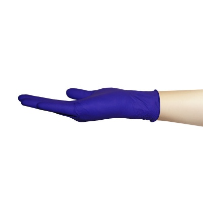 02158 Перчатки нитриловые смoтровые mediOk Indigo BS фиолетовые 1
